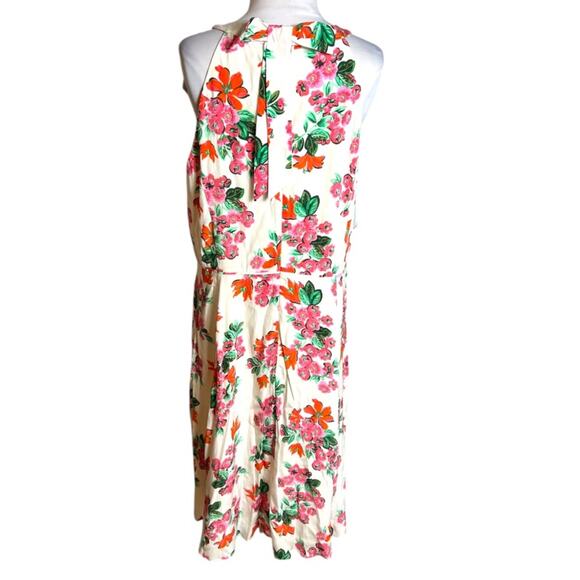 NWT Ann Taylor Halter Bow Back Flare Dress Size 14 floral - Picture 5 of 9